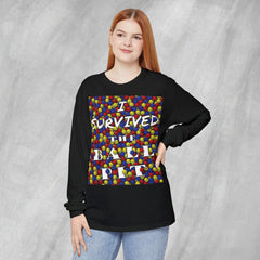 I Survived the Ball Pit - Long Sleeve Crewneck T-Shirt