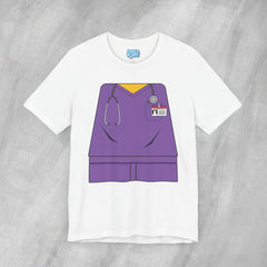 Mini-Bodz Scrubs (Purple) - Short Sleeve Crewneck T-Shirt