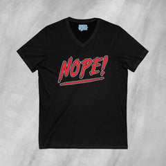 NOPE! - Short Sleeve V-Neck T-Shirt