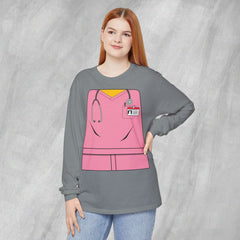 Mini-Bodz Scrubs (Pink) - Long Sleeve Crewneck T-Shirt