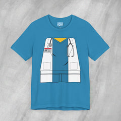 Mini-Bodz Doctor (Blue Scrubs) - Short Sleeve Crewneck T-Shirt