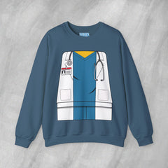 Mini-Bodz Doctor (Blue Scrubs) - Mediumweight Sweatshirt
