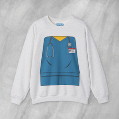 Mini-Bodz Scrubs (Blue) - Mediumweight Sweatshirt