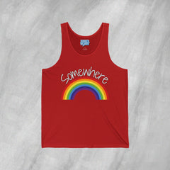 Somewhere Over the Rainbow - Jersey Tank Top
