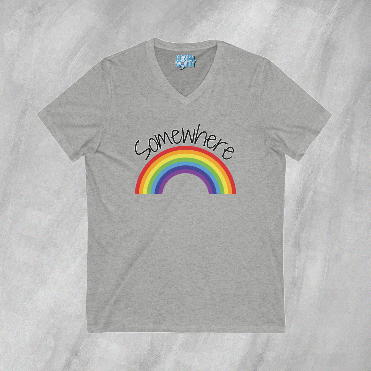 Somewhere Over the Rainbow - Short Sleeve V-Neck T-Shirt