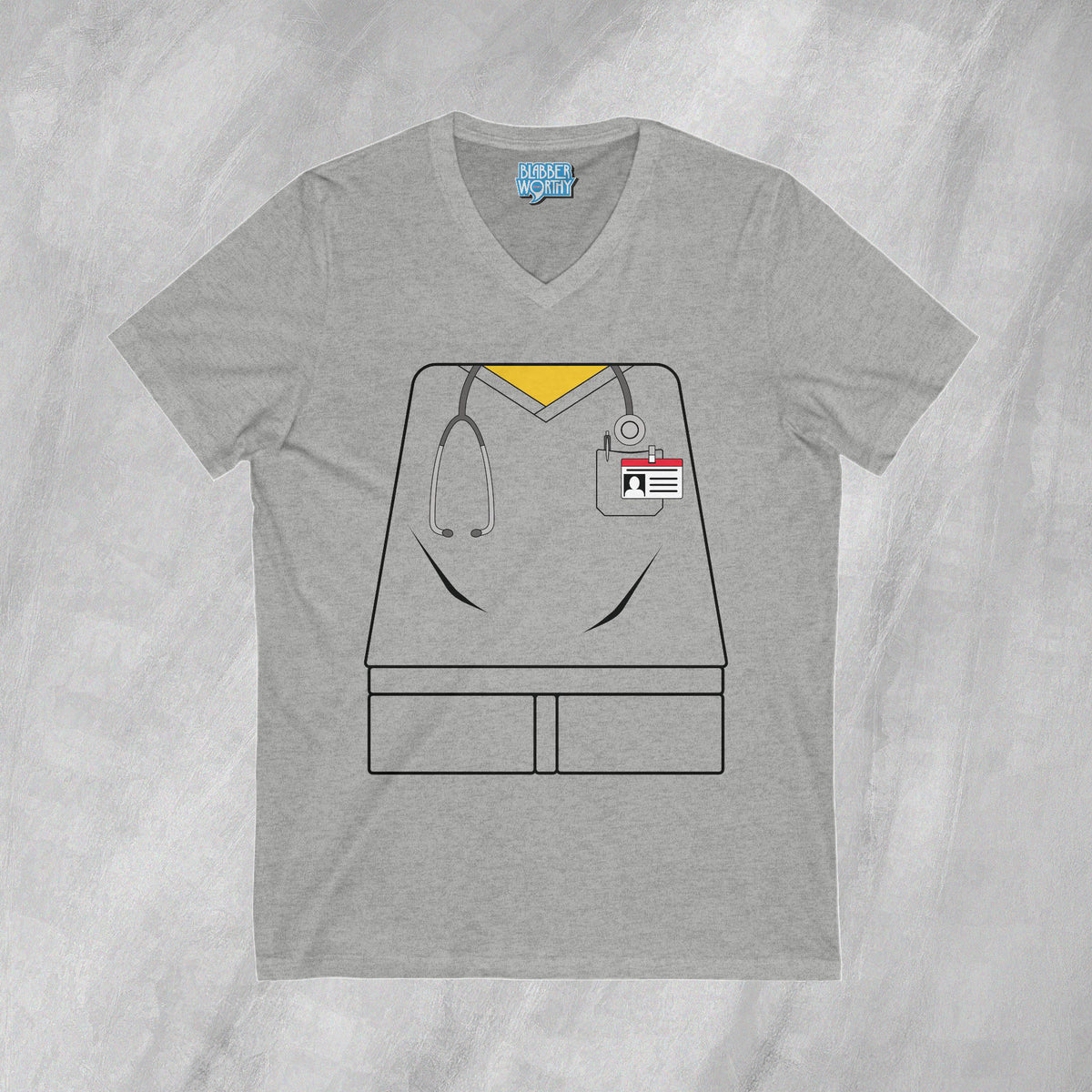 Mini-Bodz Scrubs (Garment Color) - Short Sleeve V-Neck T-Shirt